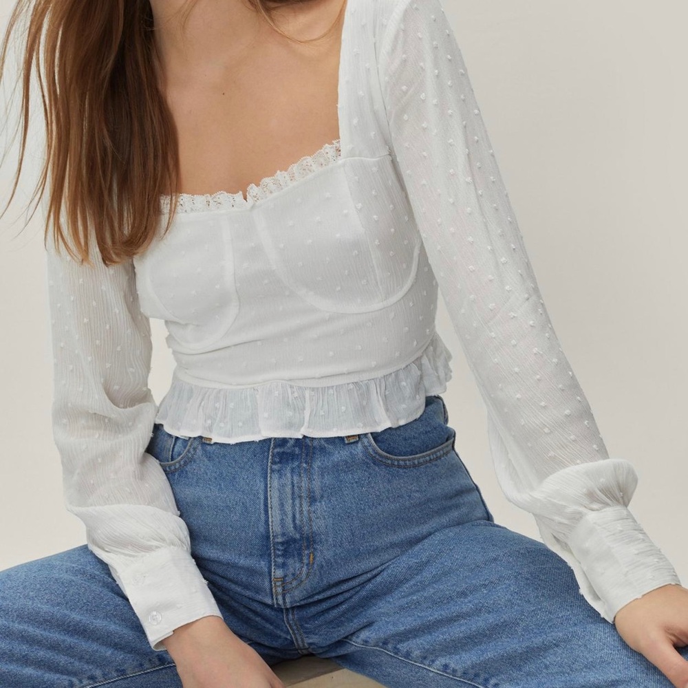Cups and Downs Square Neck Crop Top